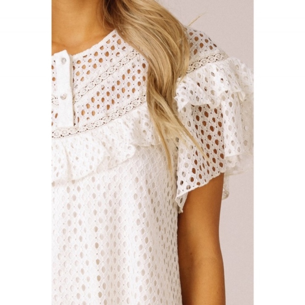 Natural Lace Yoke Dress - Picture 4 of 4